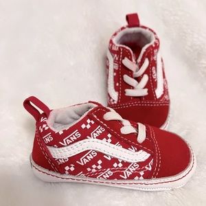 Vans Red Crib Shoes
